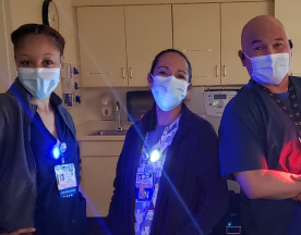 Healthcare Workers Wearing uNightLight
